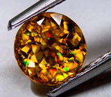 Золотисто-коньячный сфен 1,18 карат 