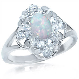 Кольцо с опалом Жильсона