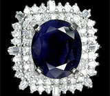Кольцо с насыщенно-синим сапфиром Серебро 925