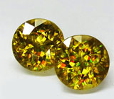 Пара золотистых сфенов 2,05 карат 