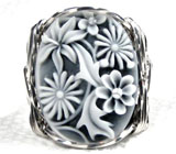 Кольцо с камеей Серебро 925