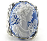 Кольцо с камеей Серебро 925