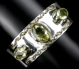 Стильный браслет с цитринами Серебро 925