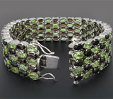 Браслет от D&J Magic Jewelry с перидотами и раухтопазами Серебро 925