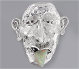 Антикварный перуанский кулон с опалом Серебро 925