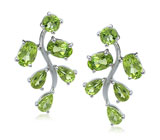 Комплект от D&J Magic Jewelry с перидотами Серебро 925