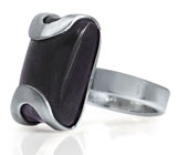 Кольцо от D&J Magic Jewelry со сливовым аметистом Серебро 925
