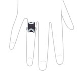 Кольцо от D&J Magic Jewelry со сливовым аметистом Серебро 925
