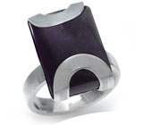 Кольцо от D&J Magic Jewelry со сливовым аметистом Серебро 925