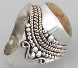 Кольцо с золотистым рутиловым кварцем Серебро 925
