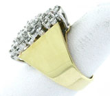 Массивное кольцо с бриллиантами Золото