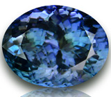 Крупный танзанит 9,86 карат 