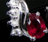 Серьги с рубинами Серебро 925