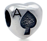 Миниатюра «Пиковое сердце» Серебро 925