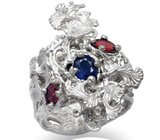 Авторское кольцо из коллекции «Зачарованный Сад» Серебро 925