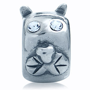 Миниатюра "Собака" с кубиком циркония