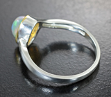Серебряное кольцо с  кристаллическим эфиопским опалом Серебро 925
