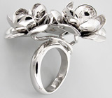 Массивное 3-D кольцо из коллекции "Sunshine" Серебро 925