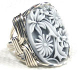 Кольцо с камеей Серебро 925