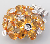 Кулон из коллекции "Sunshine" с золотистыми цитринами Серебро 925