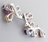 Кулон из коллекции "Sunshine" с аметистами, топазами и цитринами Серебро 925