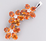 Кулон из коллекции "Sunshine" с сапфирами Серебро 925