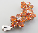 Кулон из коллекции "Sunshine" с сапфирами Серебро 925