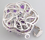 Крупный кулон из коллекции "Sunshine" с аметистами Серебро 925