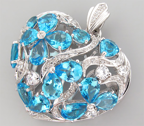 Кулон из коллекции "Sunshine" с топазами