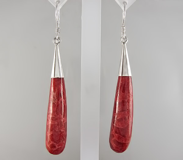 Серьги с кораллами