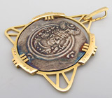 Артефакт! Древняя монета империи Сасанидов в золоте Золото