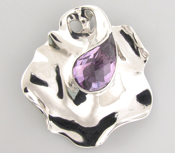 Кулон из коллекции "Sunshine" с аметистом