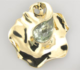 Кулон из коллекции "Sunshine" с зеленым аметистом Серебро 925