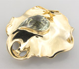 Кулон из коллекции "Sunshine" с зеленым аметистом Серебро 925