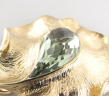 Кулон из коллекции "Sunshine" с зеленым аметистом Серебро 925