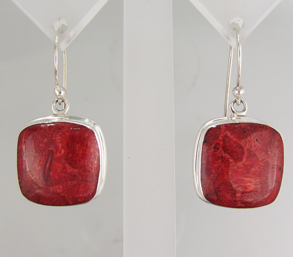 Серьги с кораллами