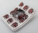 Кулон из коллекции "Sunshine" с гранатами Серебро 925