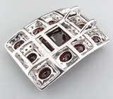 Кулон из коллекции "Sunshine" с гранатами Серебро 925