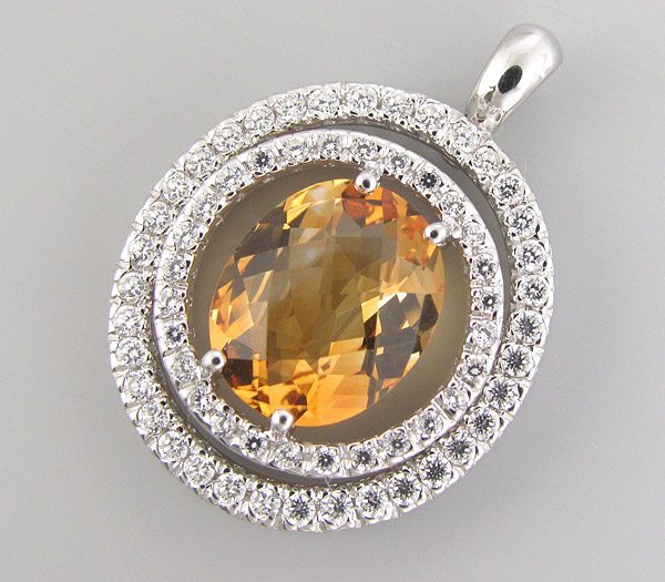 Кулон из коллекции "Sunshine" с золотистым цитрином