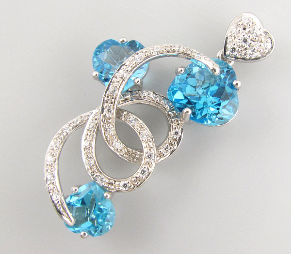 Кулон из коллекции "Sunshine" с топазами