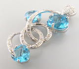 Кулон из коллекции "Sunshine" с топазами Серебро 925