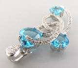 Кулон из коллекции "Sunshine" с топазами Серебро 925