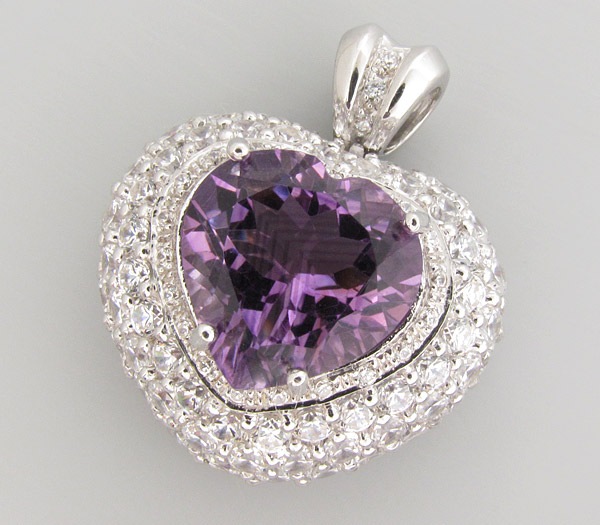 Кулон из коллекции "Sunshine" с аметистом