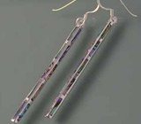 Серьги "Мистерия" с радужным абалоном Серебро 925