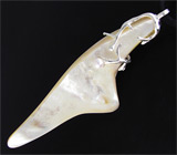 Перламутровый кулон с жемчугом на шнуре Серебро 925