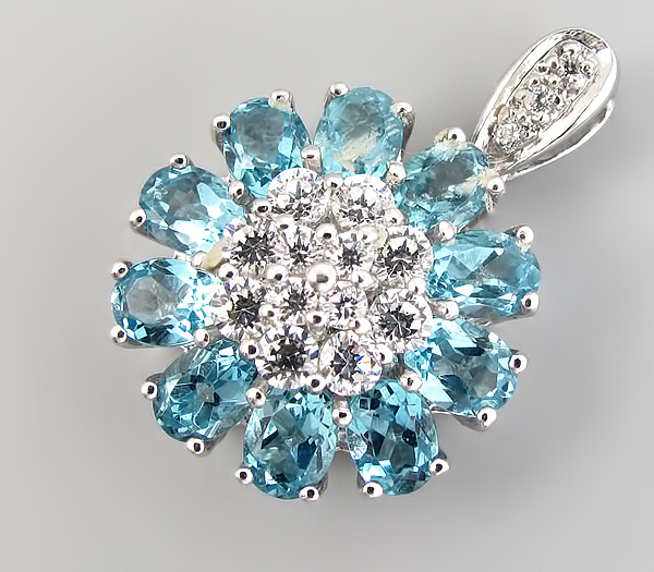 Кулон из коллекции "Sunshine" с топазами