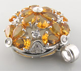 Кулон из коллекции "Sunshine" с золотистыми цитринами Серебро 925