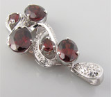 Кулон из коллекции "Sunshine" с гранатами Серебро 925