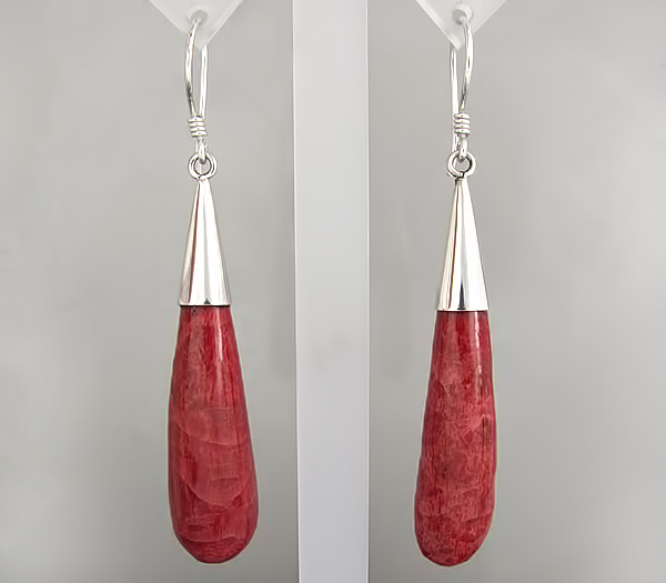 Серьги с кораллами