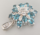 Кулон из коллекции "Sunshine" с топазами Серебро 925